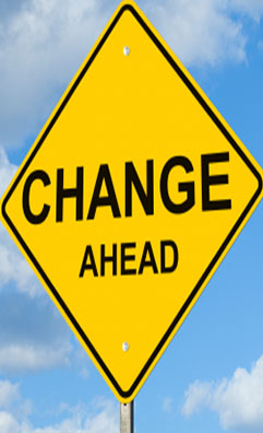 Road Sign With The Word Change